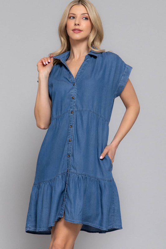 Ruffled Mini Dress