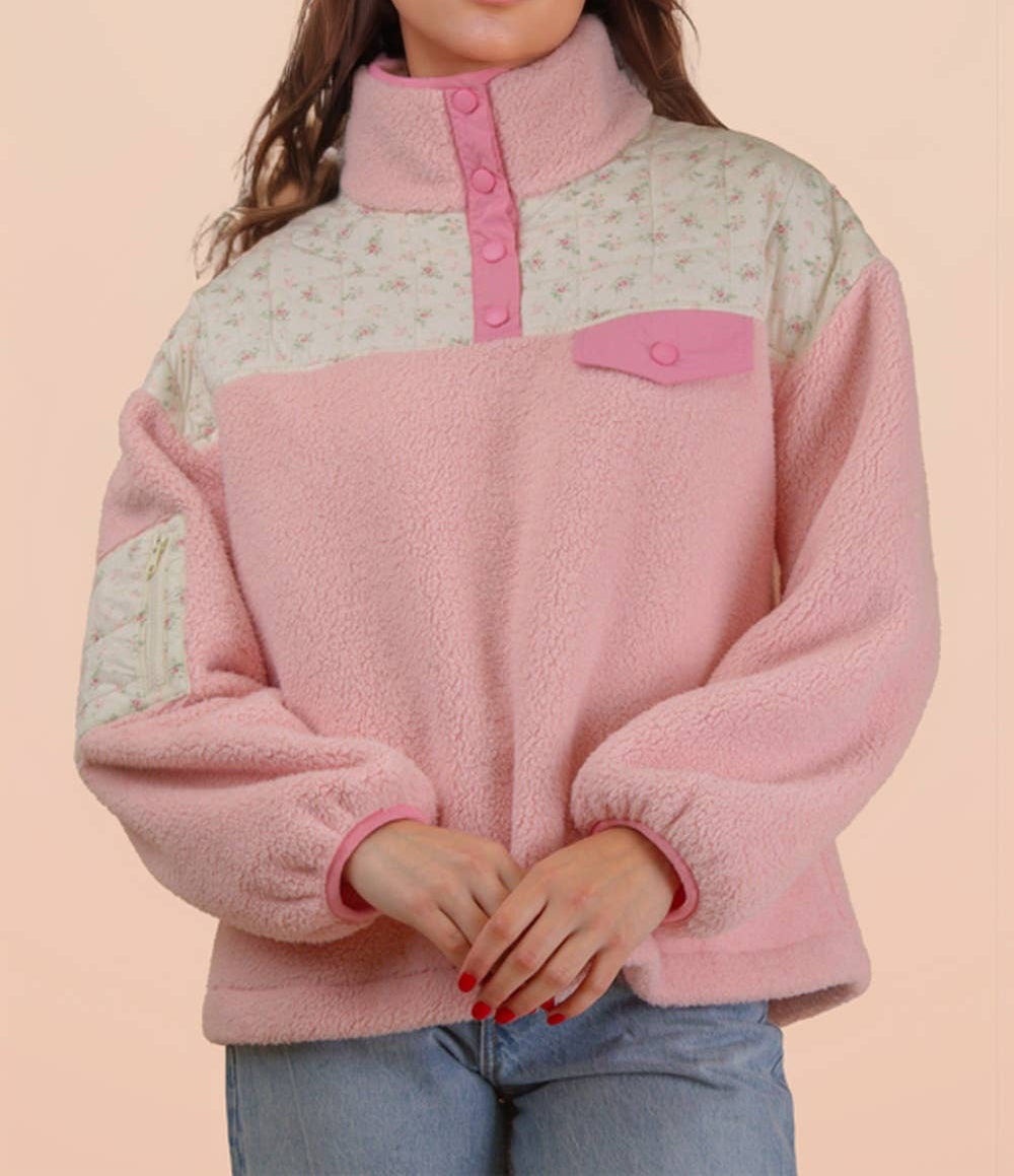 Floral Quilted Fleece