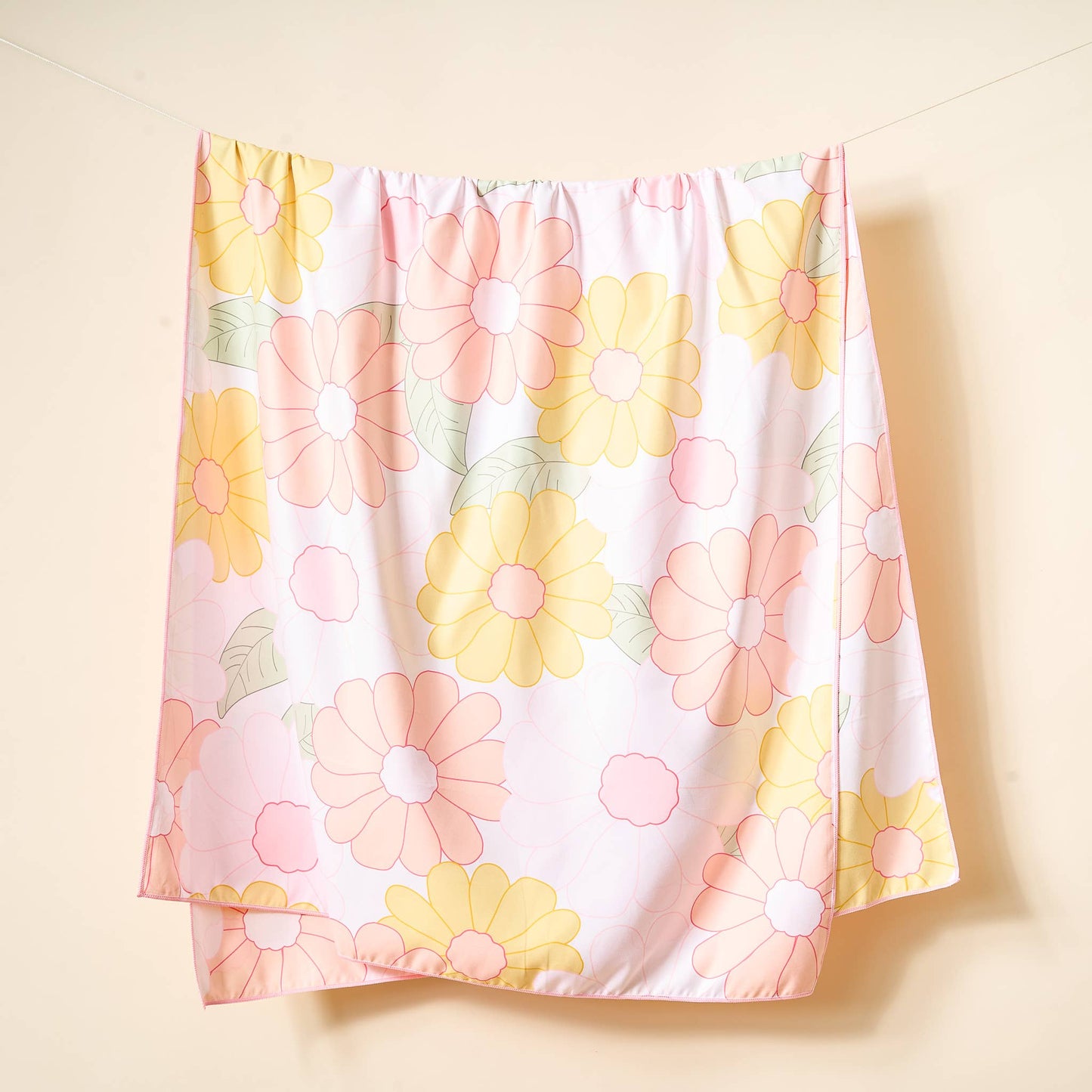 XL Beach Towel-Daisy Peach