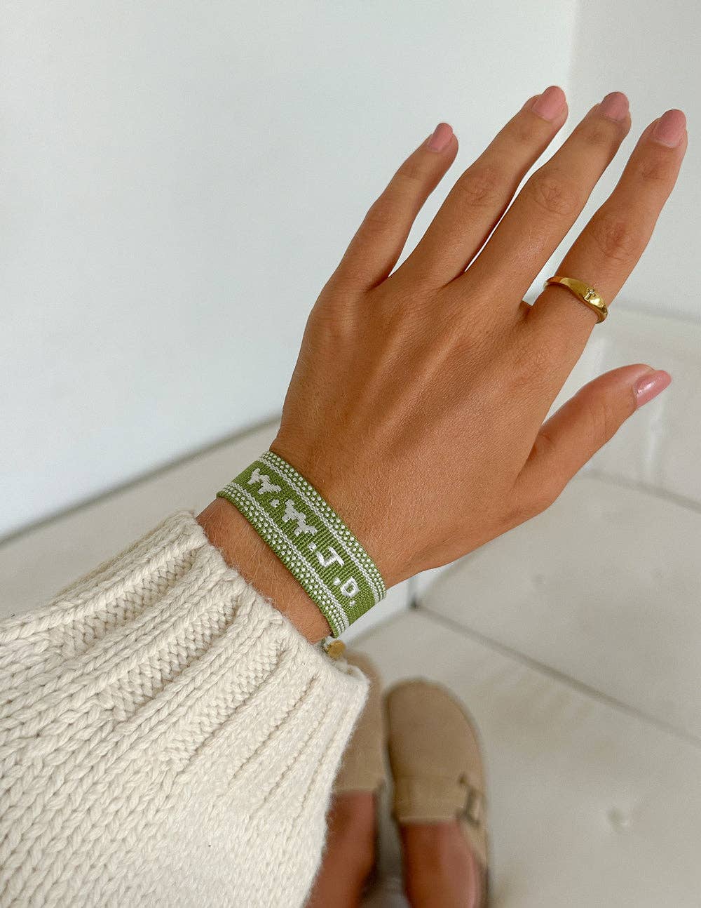 Green WWJD Bracelet