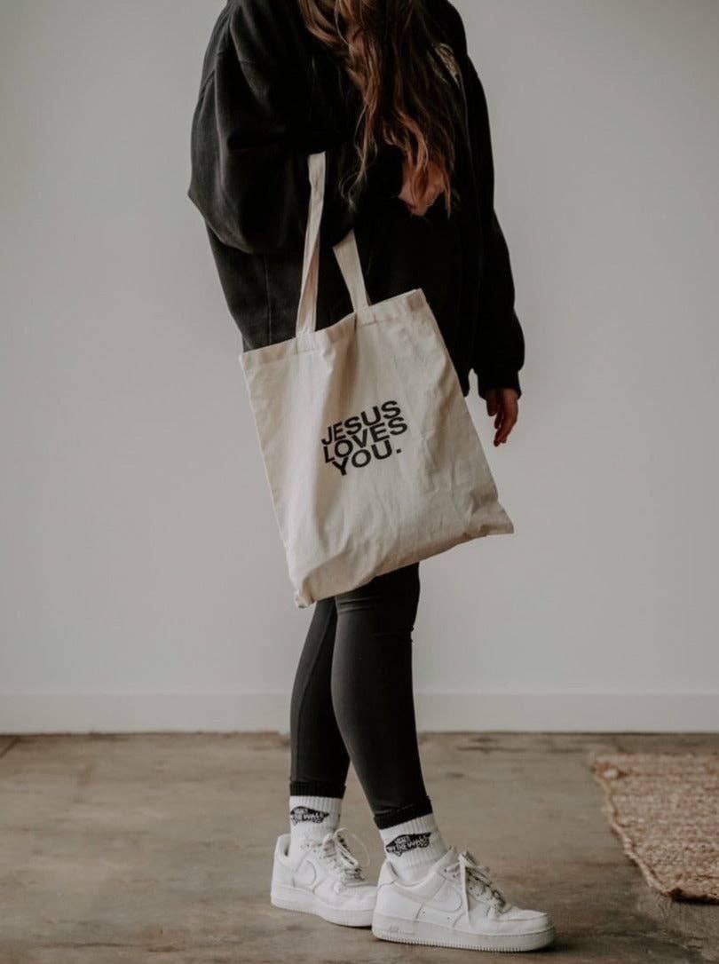 Jesus Loves You Tote Bag