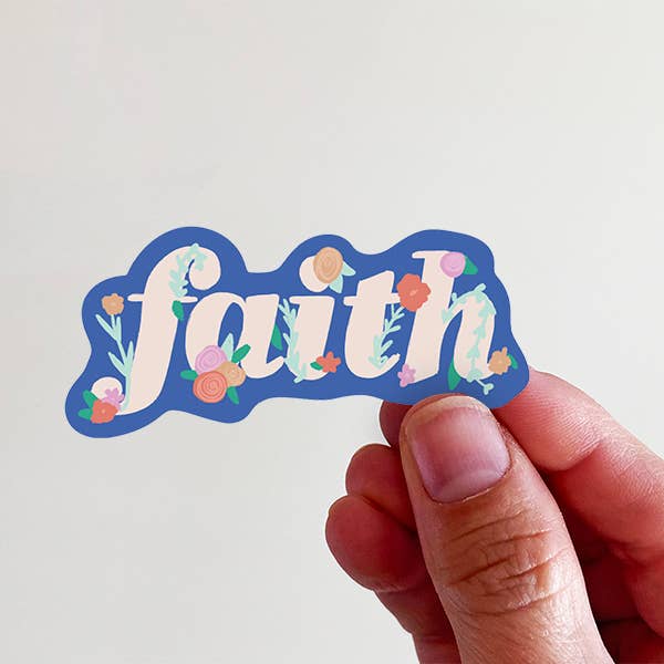 Faith Floral Sticker