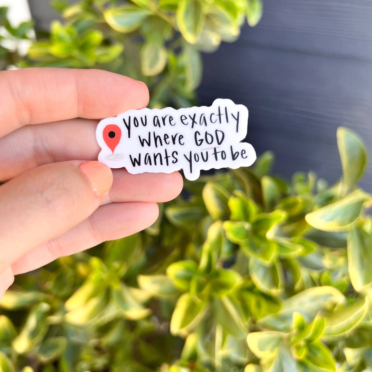 Faith map sticker