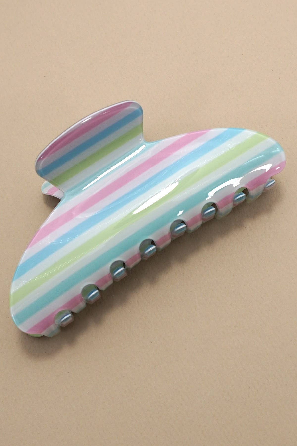 Stripe Claw Clip