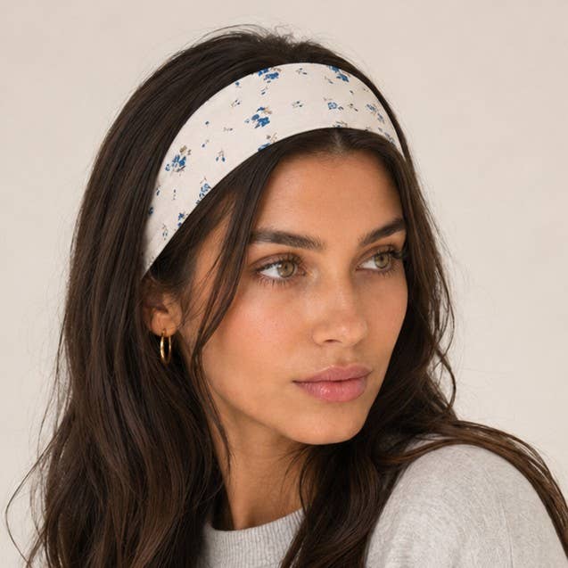 Stripe & Floral Headband