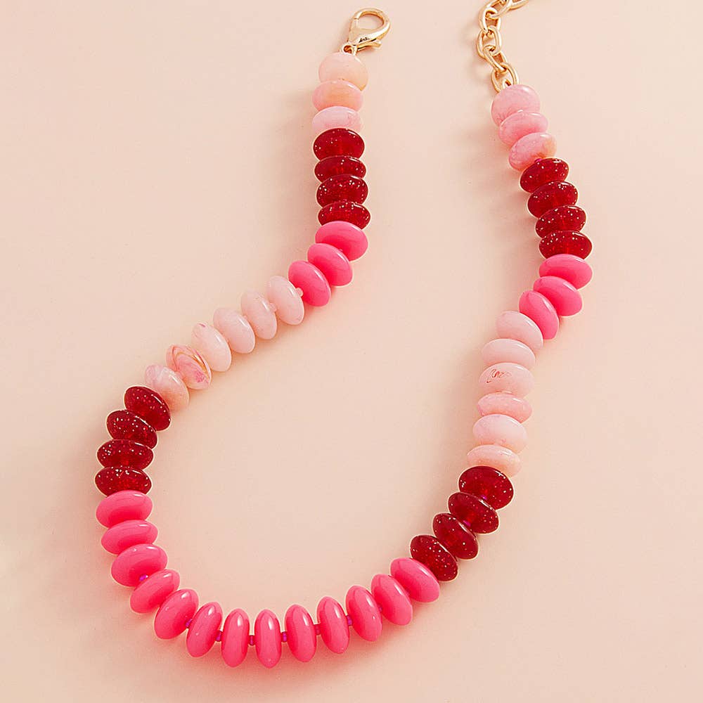 Oval Beaded Necklace