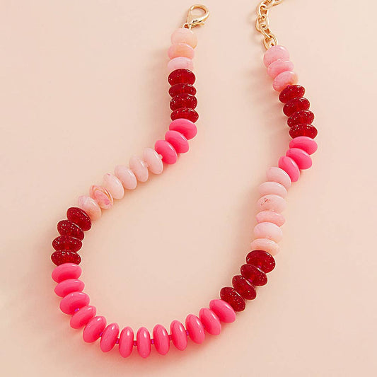 Oval Beaded Necklace