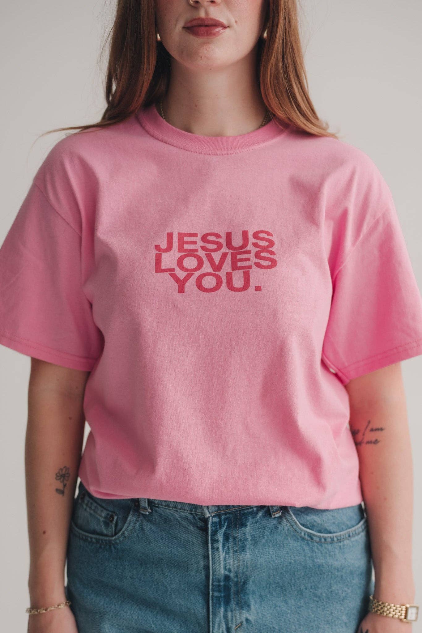 Pink Jesus Loves YOU